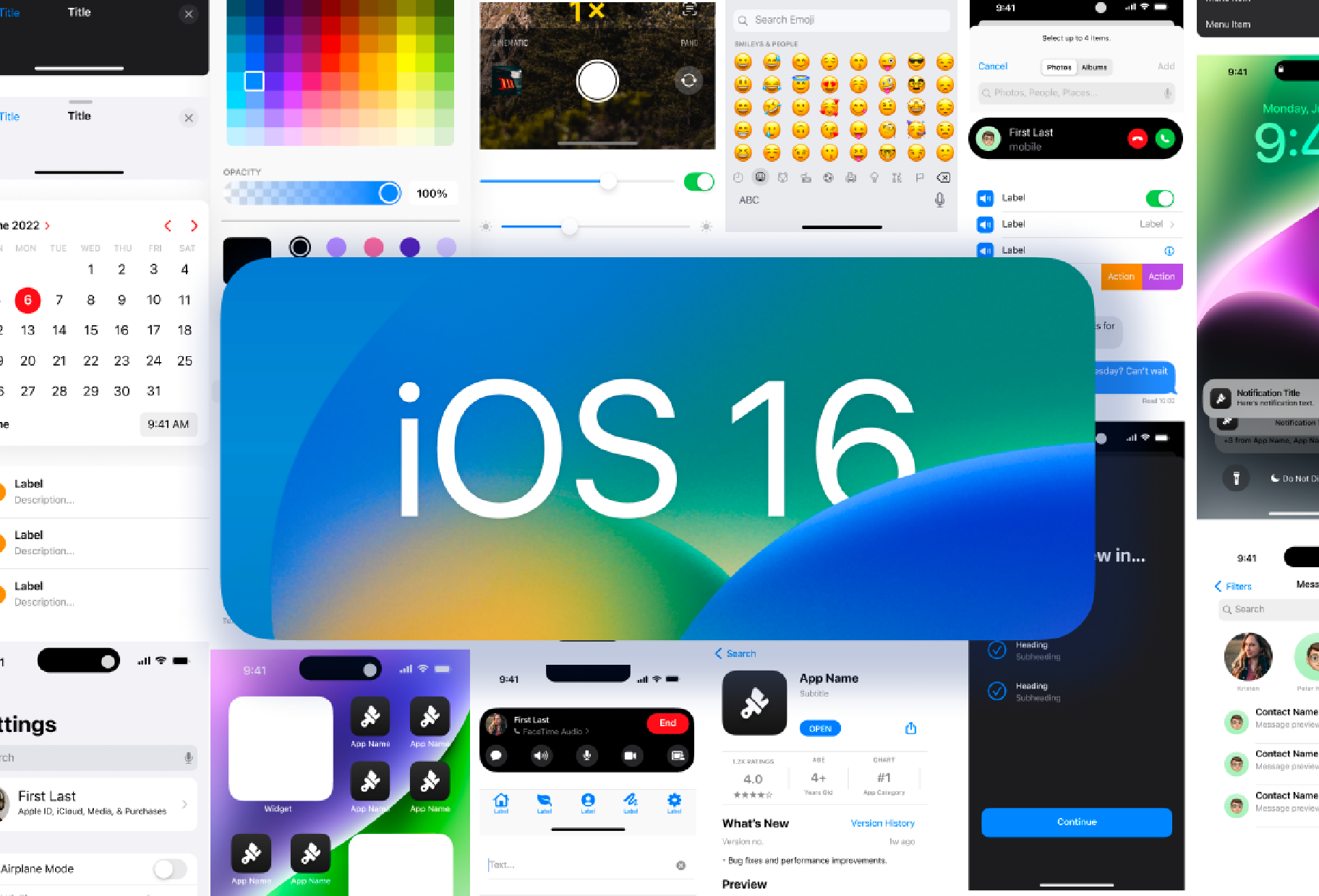 iOS 16 设计系统