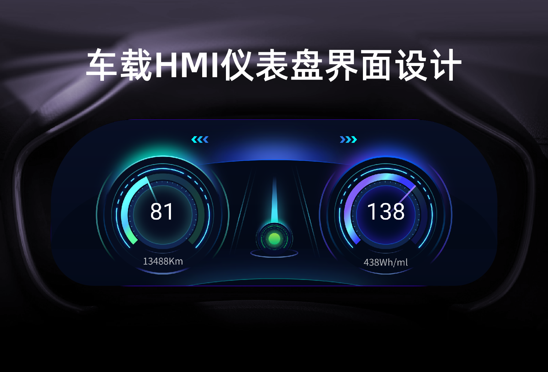 车载HMI仪表盘界面设计